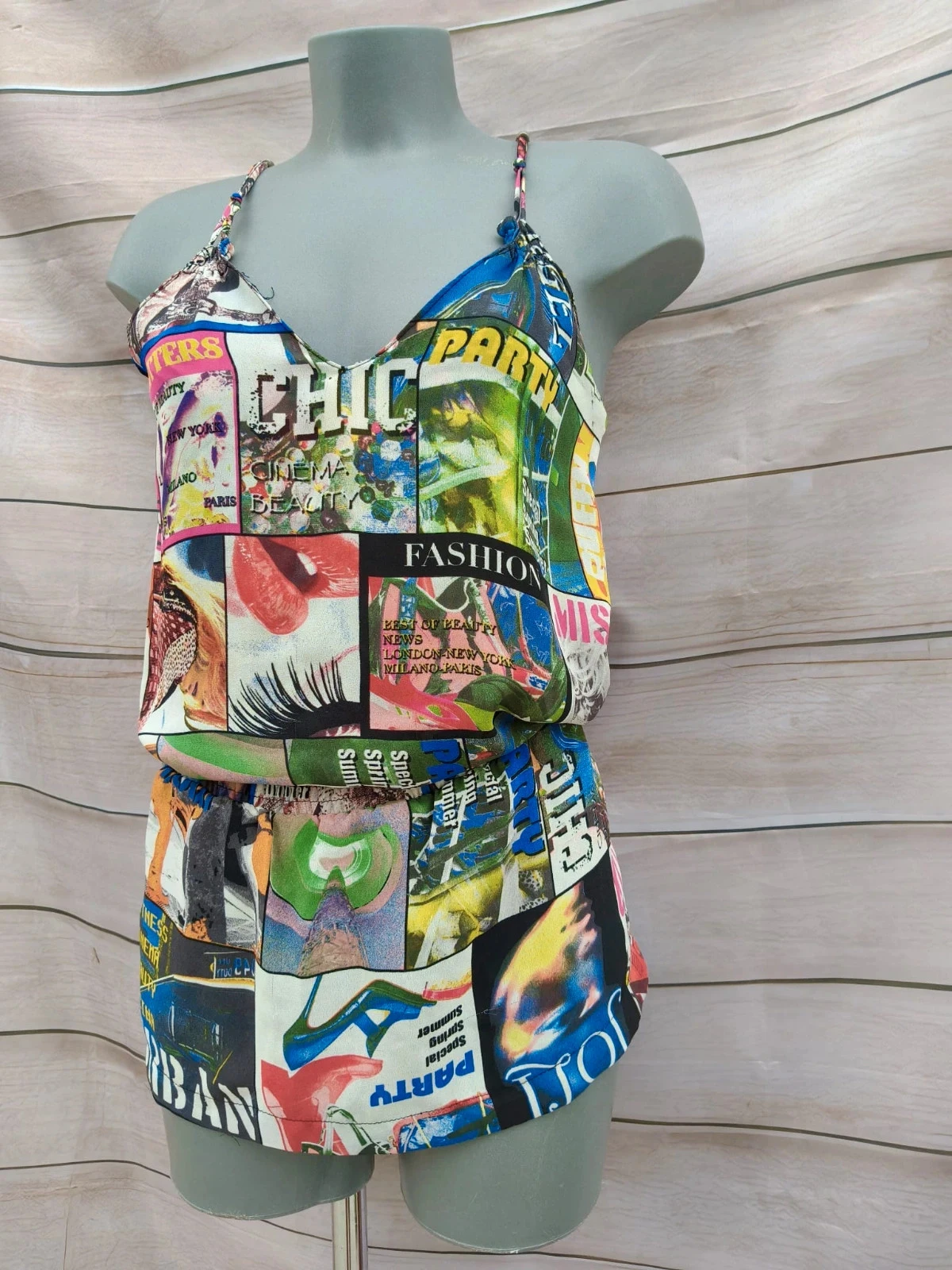 Vestido Curto / Top 2 em 1 - Estampado Pop Art / Revista ♥ – photo 2